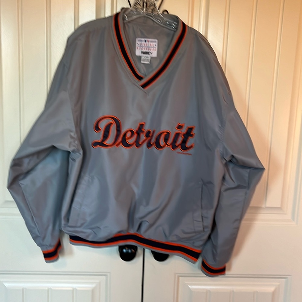 MLB VINTAGE DETROIT 2001 sports warm up pullover.